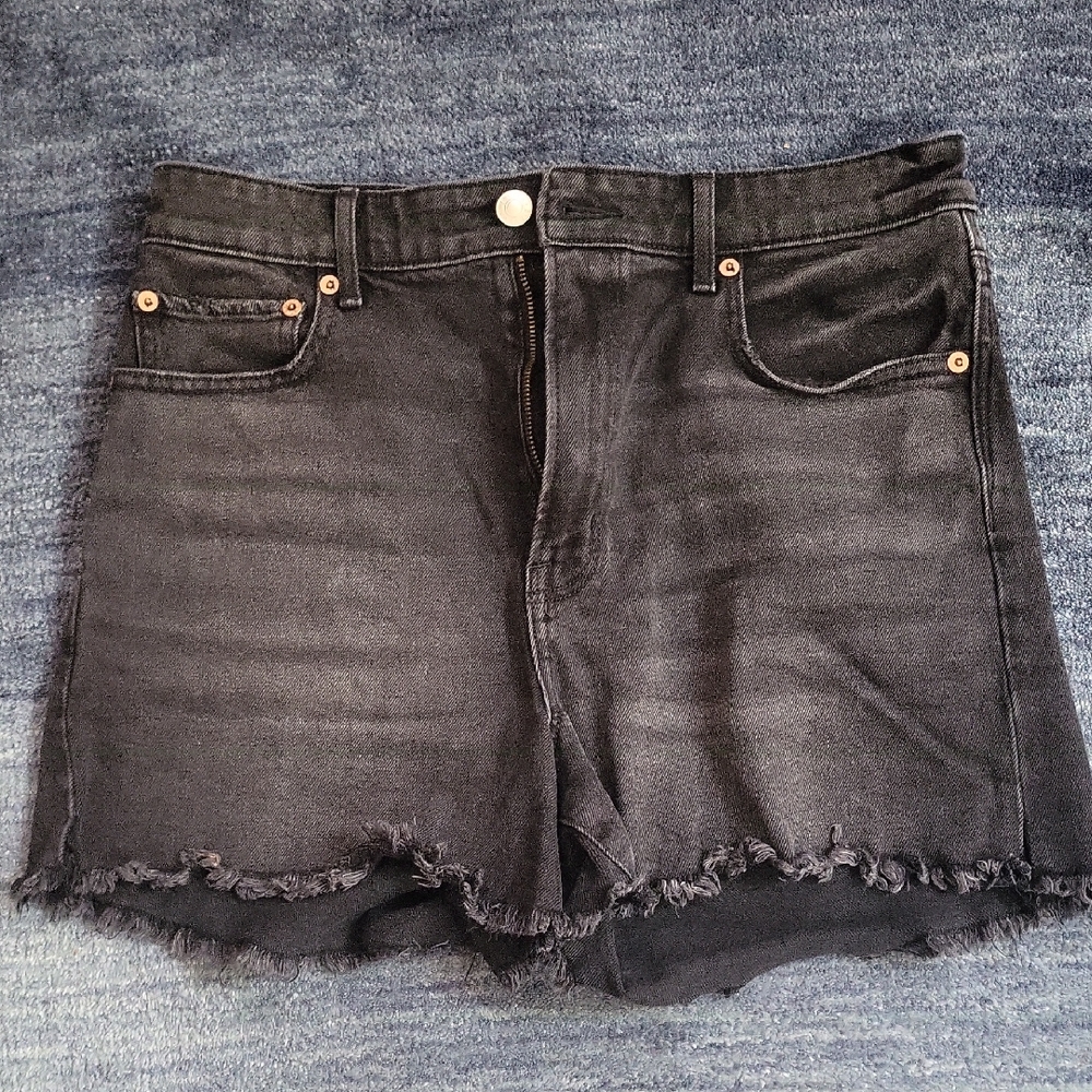 American Eagle Black Denim Shorts